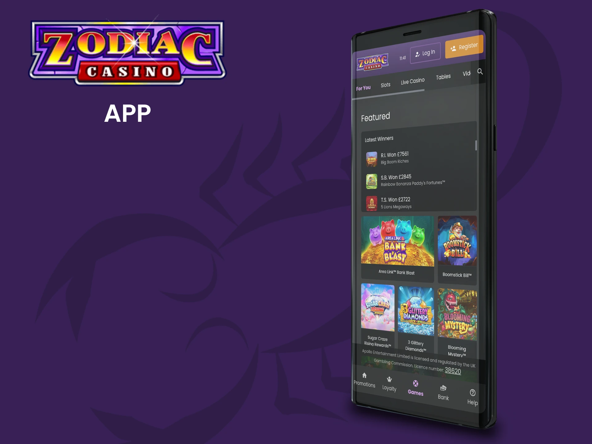 Install the Zodiac mobile app and play anytime anywhere.