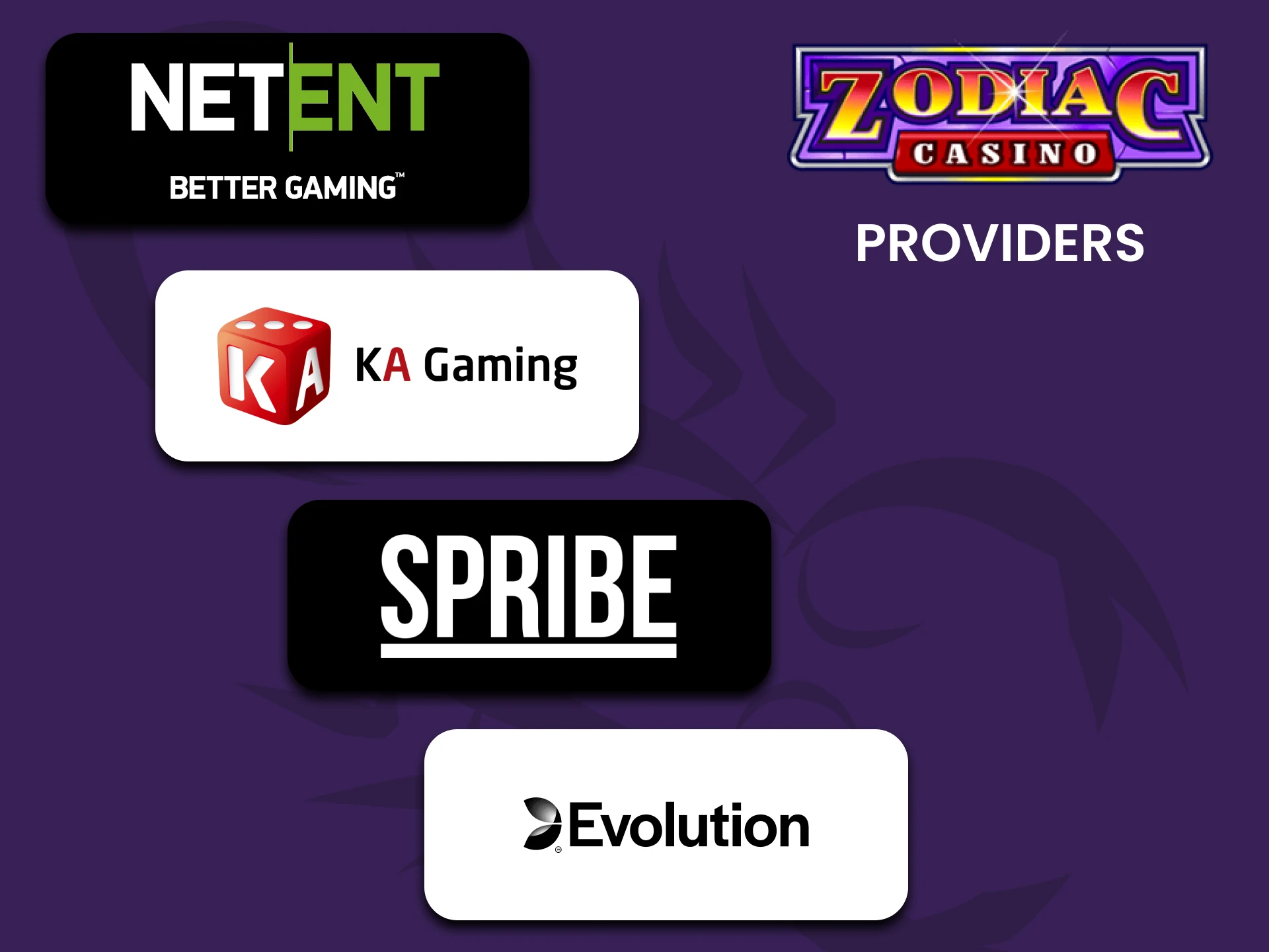 Discover Zodiac casino games providers for the best game selection.