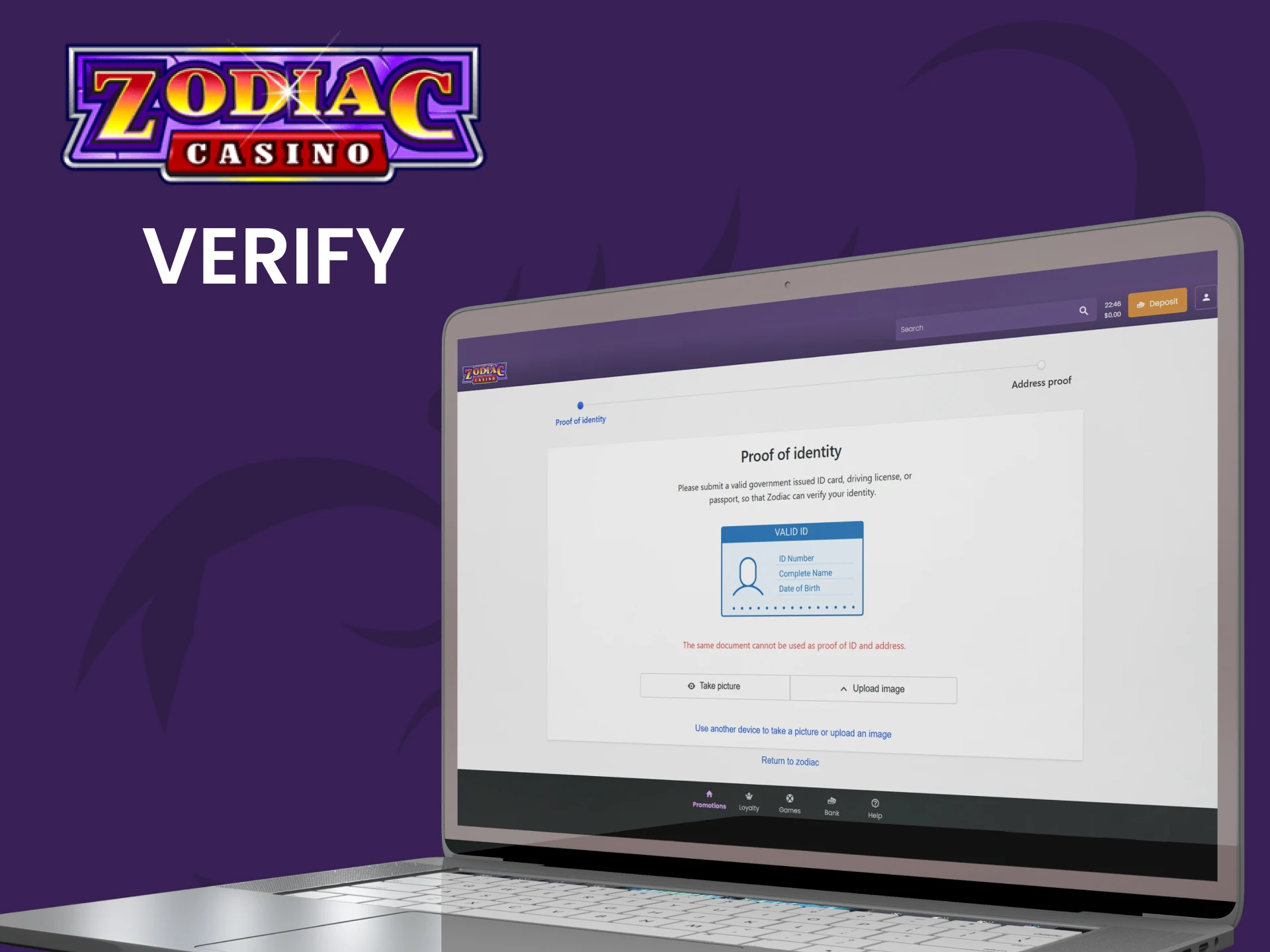 Verify your email and activate your Zodiac account.