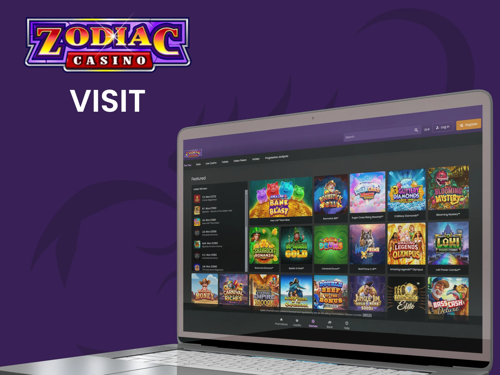 Visit Zodiac casino site and start your journey.