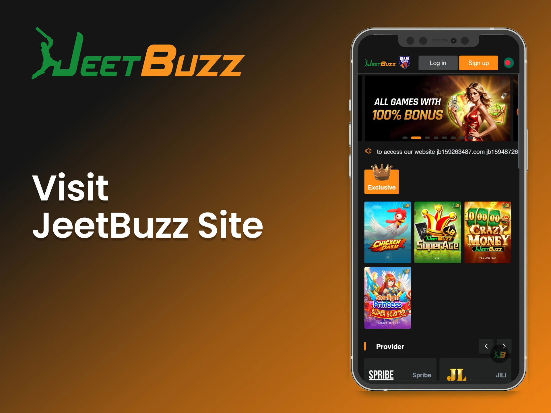 Visit the JeetBuzz site using Safari to begin the iOS installation process.