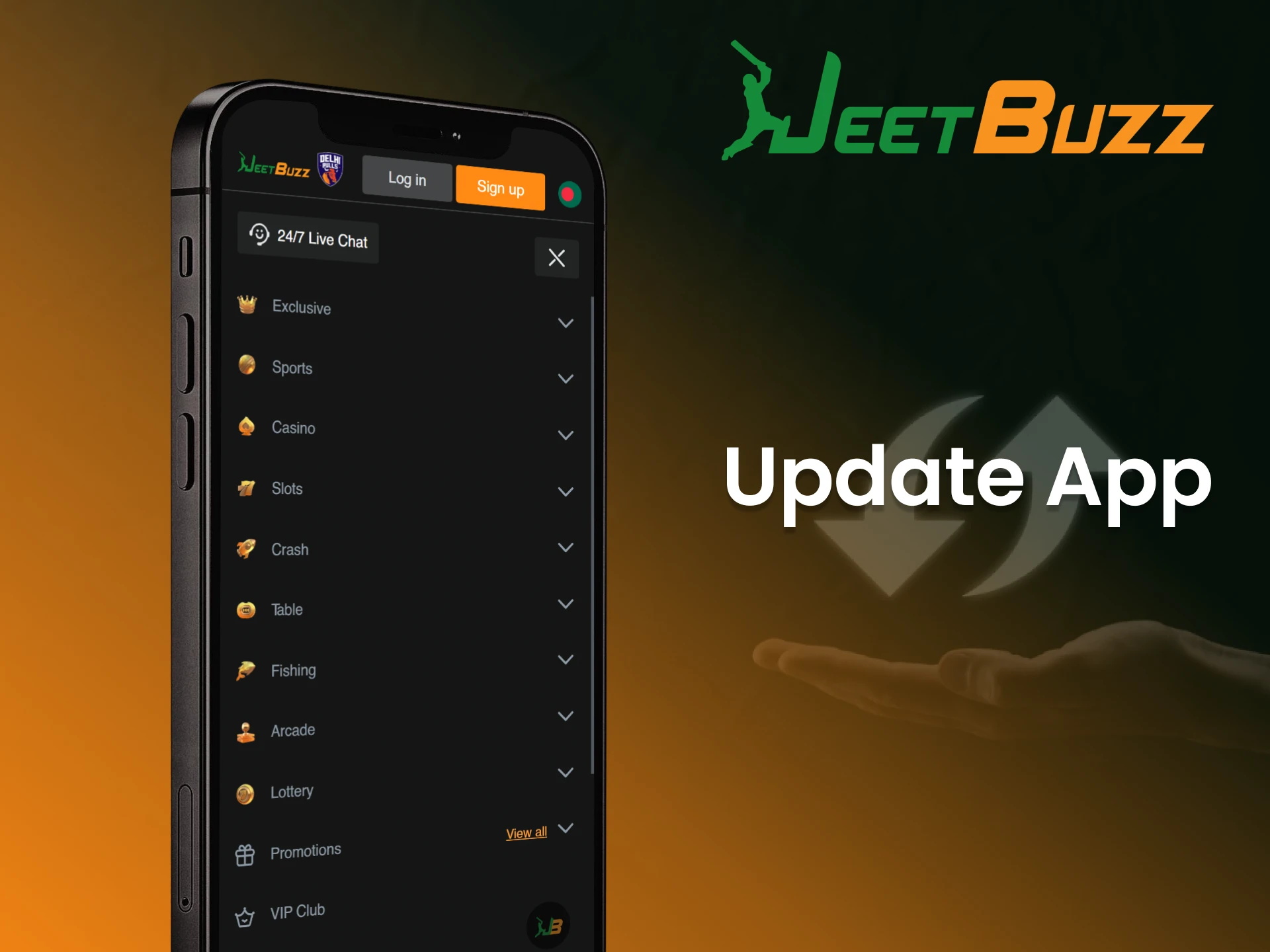 The JeetBuzz app receives automatic updates for seamless performance.