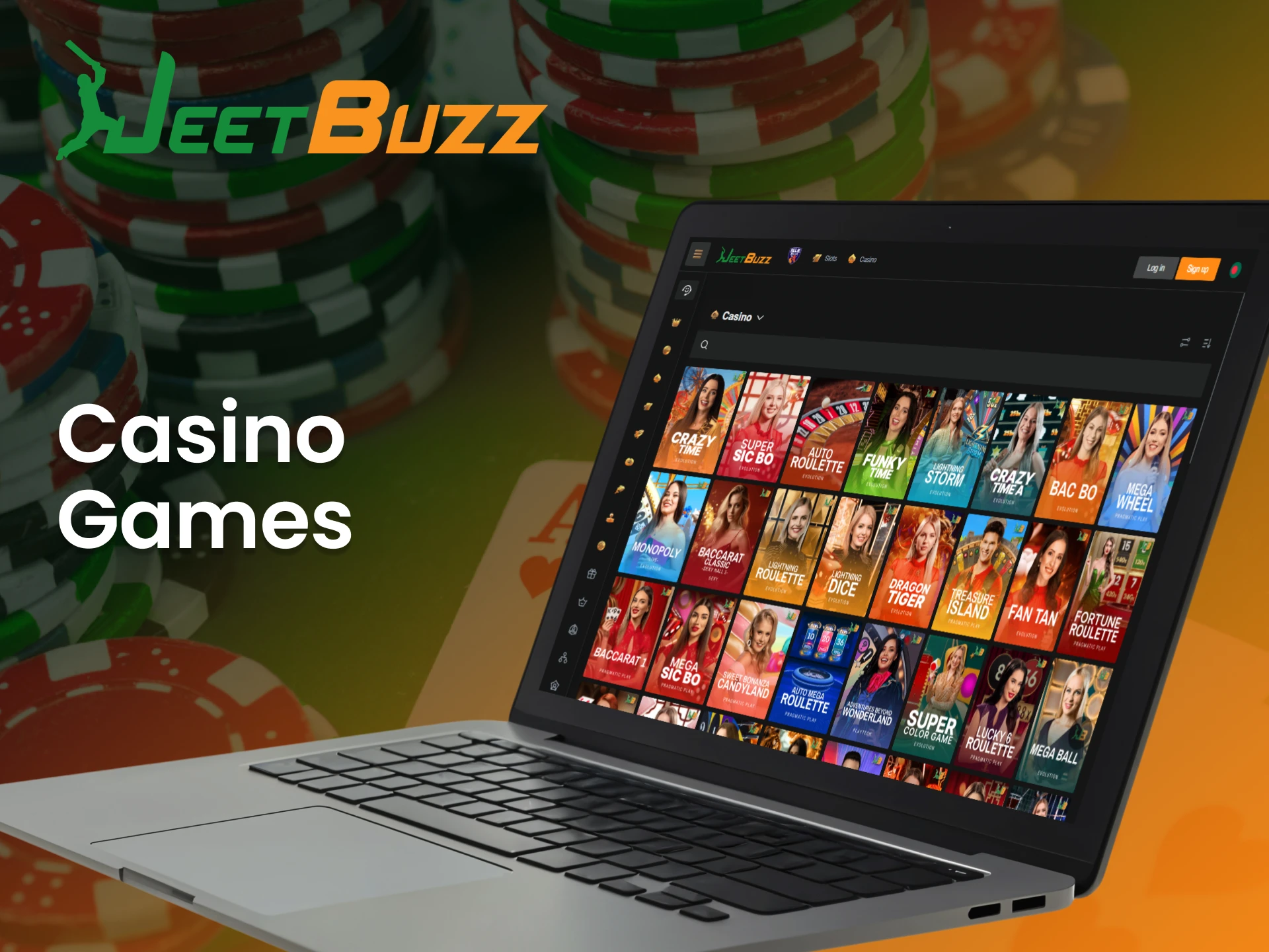 Play top-rated casino games on JeetBuzz and find your huge payout.