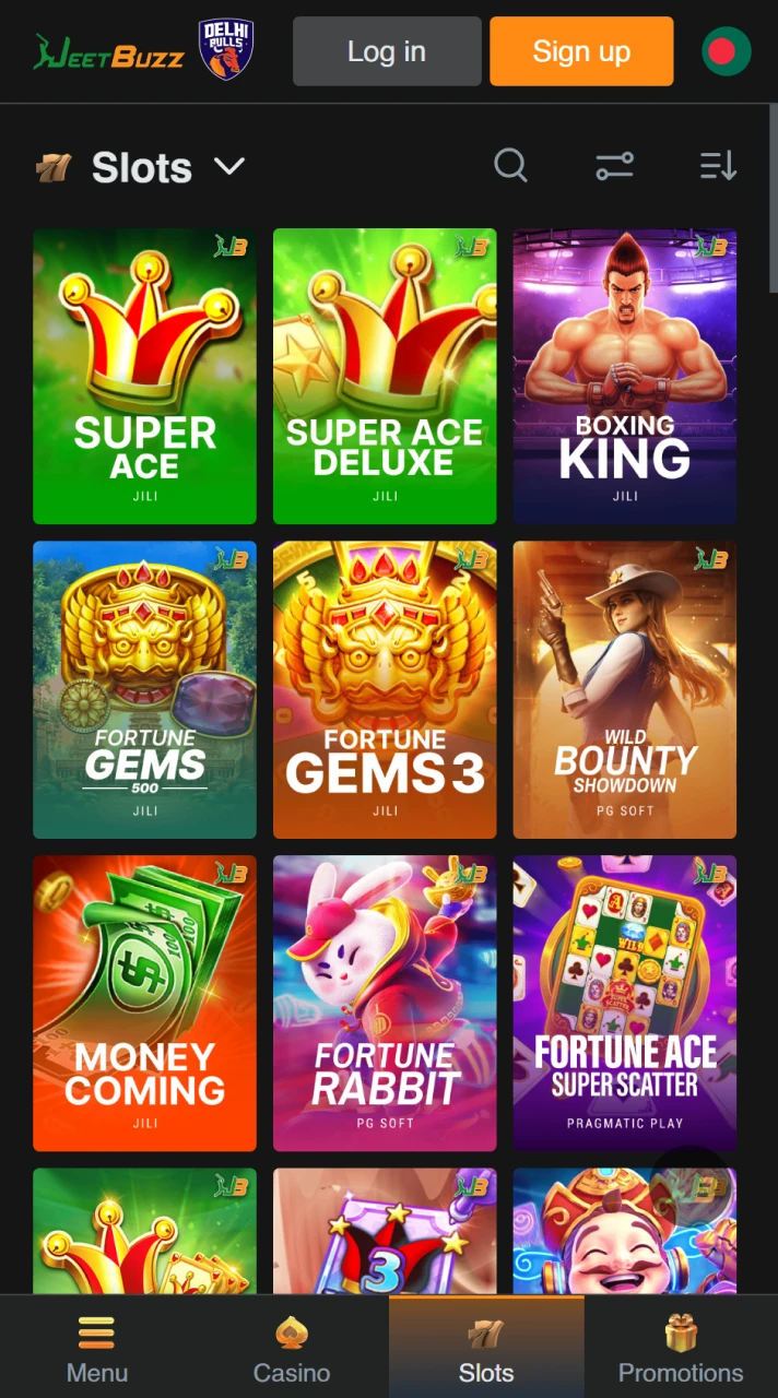 Explore a vast library of Casino Games on JeetBuzz and find your next big win.
