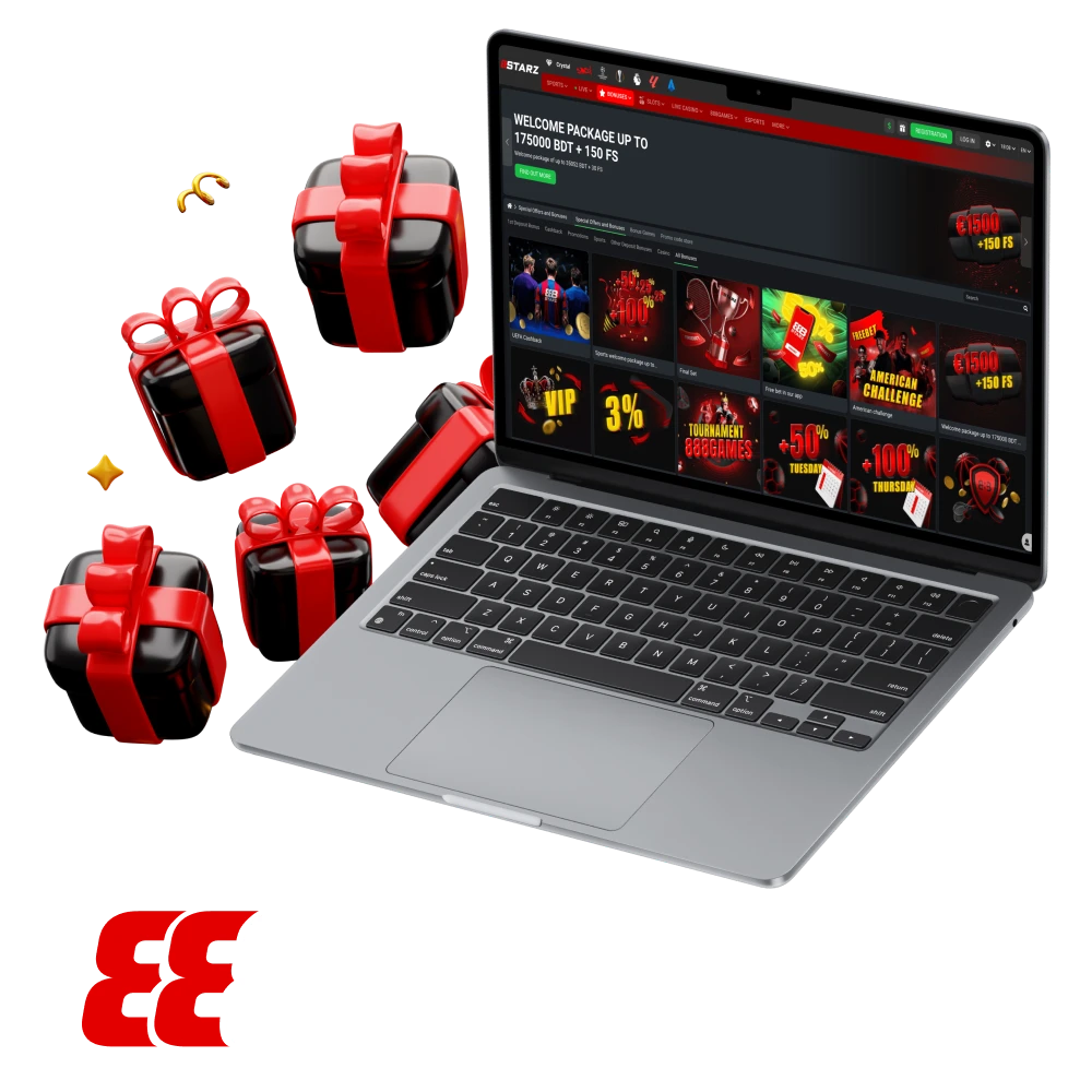 Get access to generous rewards at 888Starz casino platform.