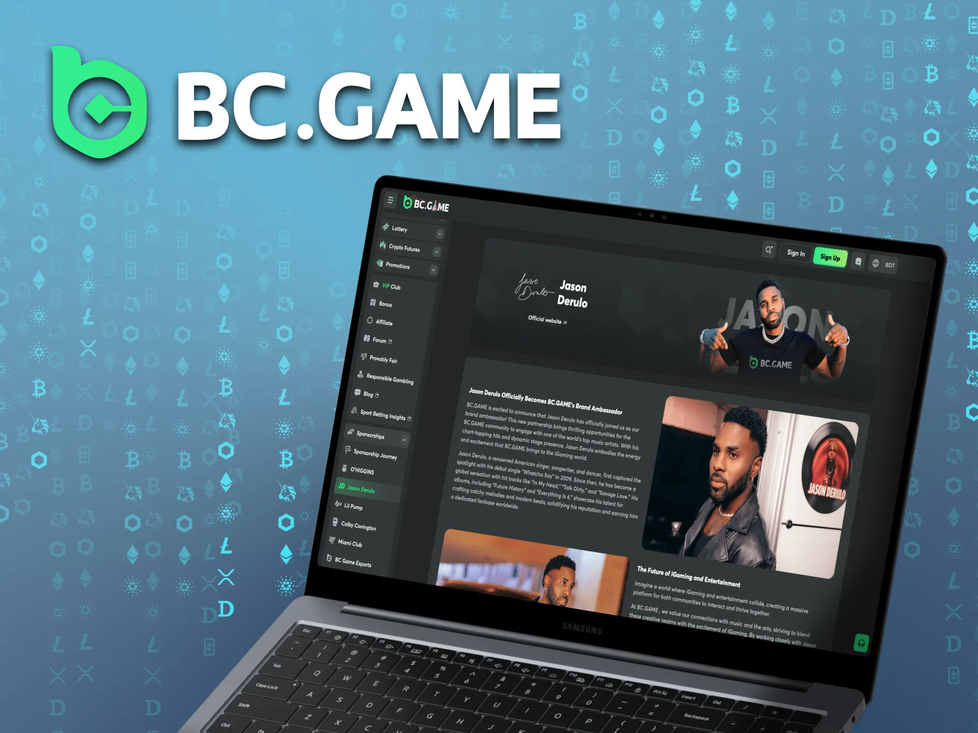 Enjoy playing casino games at BC Game official website.