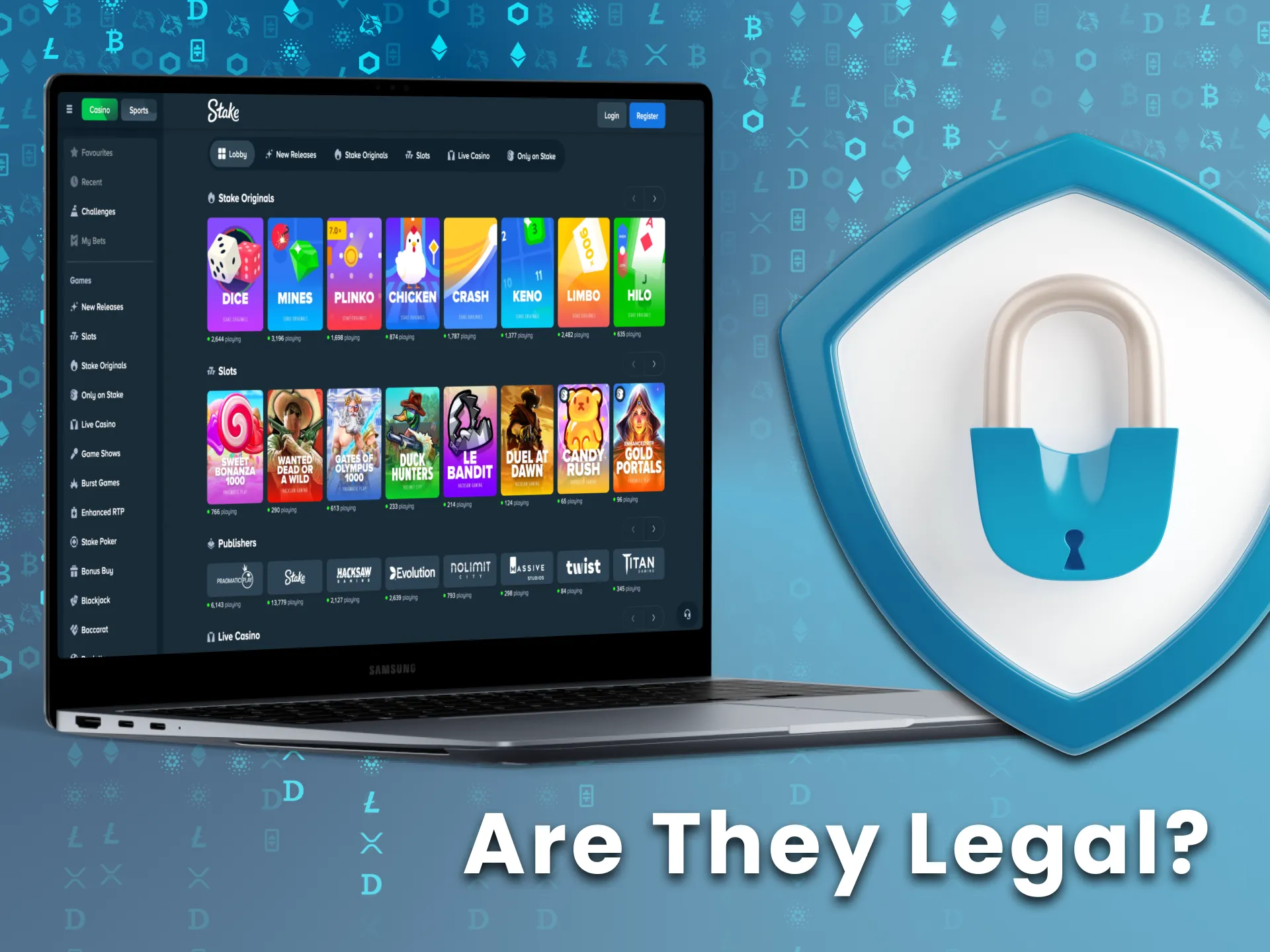 Crypto casinos run from other countries under foreign licences.